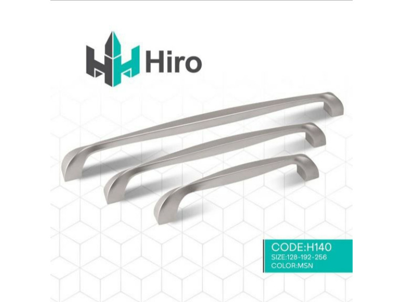دستگیره فلزی هیرو دارای رنگبندی و سایز کد H140