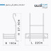 جا اسکاجی استیل مدل آوین۲ کد AS921