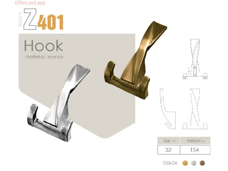 قلاب فلزی کد: Z401