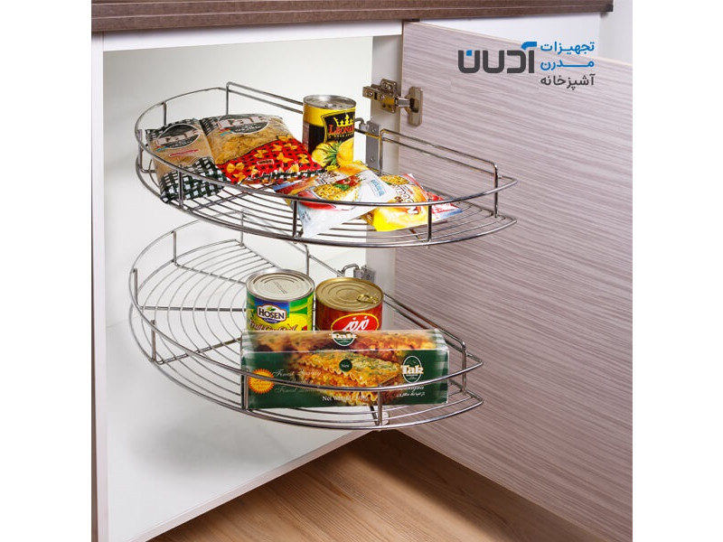 نیم گرد گردان داخل کابینت - مدل لیام - کد A303