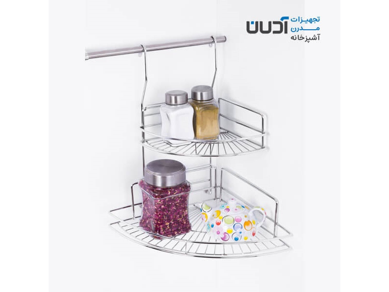 کنج حمام استیل - مدل آهیل - کد AS924